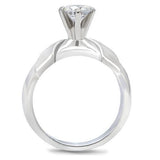 TK191 - Stainless Steel Ring High polished (no plating) Women AAA Grade CZ Clear