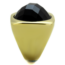 TK1925 - Stainless Steel Ring IP Gold(Ion Plating) Women Synthetic Jet