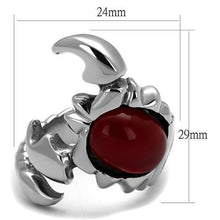 TK1969 - Stainless Steel Ring High polished (no plating) Men Synthetic Siam
