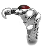 TK1969 - Stainless Steel Ring High polished (no plating) Men Synthetic Siam