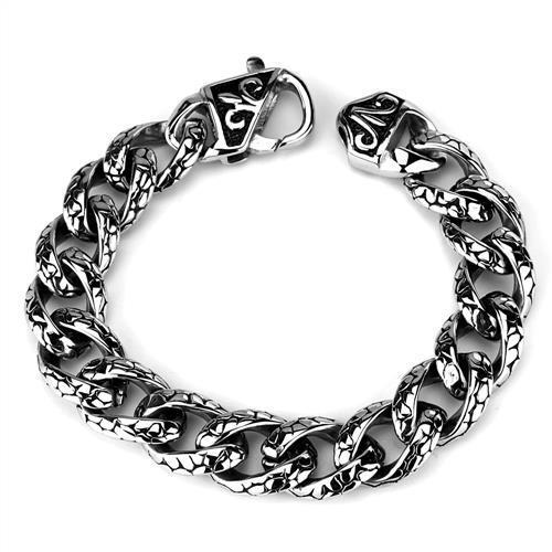 TK1977 - Stainless Steel Bracelet High polished (no plating) Men No Stone No Stone