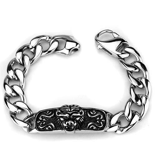 TK1978 - Stainless Steel Bracelet High polished (no plating) Men No Stone No Stone