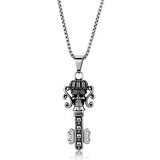 TK1984 - High polished (no plating) Stainless Steel Necklace with No Stone