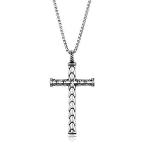 TK1993 - High polished (no plating) Stainless Steel Necklace with No Stone
