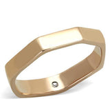 TK2030 - Stainless Steel Ring IP Rose Gold(Ion Plating) Women Top Grade Crystal Clear