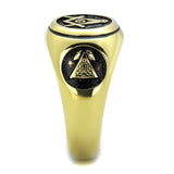 TK2050 - Stainless Steel Ring IP Gold(Ion Plating) Men No Stone No Stone