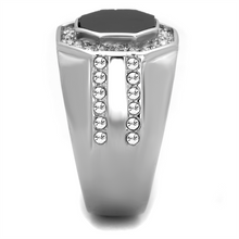 TK2066 - Stainless Steel Ring High polished (no plating) Men Top Grade Crystal Clear