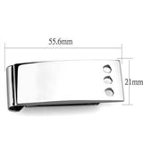 TK2072 - Stainless Steel Money clip High polished (no plating) Men No Stone No Stone