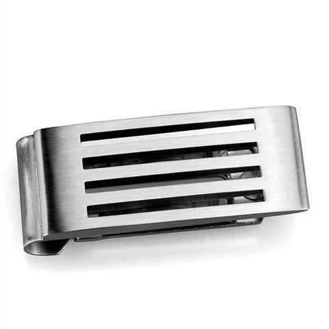 TK2074 - Stainless Steel Money clip High polished (no plating) Men No Stone No Stone
