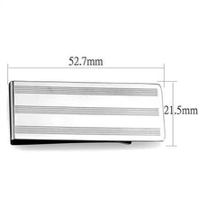 TK2081 - Stainless Steel Money clip High polished (no plating) Men No Stone No Stone