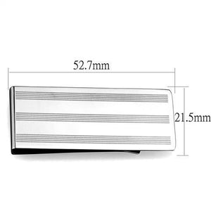 TK2081 - Stainless Steel Money clip High polished (no plating) Men No Stone No Stone
