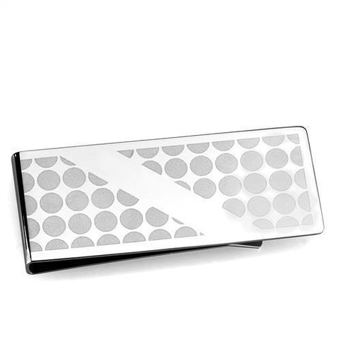 TK2082 - Stainless Steel Money clip High polished (no plating) Men No Stone No Stone