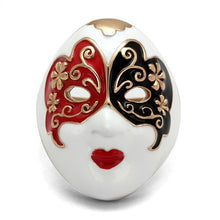 TK2142 - Stainless Steel Ring IP Rose Gold(Ion Plating) Women Epoxy Multi Color