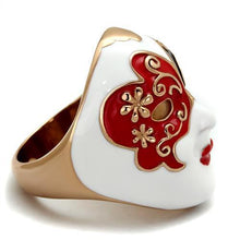 TK2142 - Stainless Steel Ring IP Rose Gold(Ion Plating) Women Epoxy Multi Color