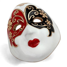 TK2142 - Stainless Steel Ring IP Rose Gold(Ion Plating) Women Epoxy Multi Color