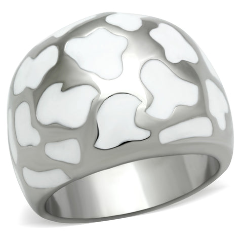 TK217 - Stainless Steel Ring High polished (no plating) Women No Stone No Stone