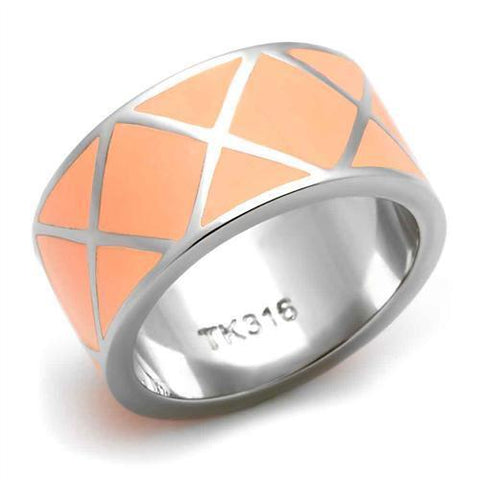 TK218 - Stainless Steel Ring High polished (no plating) Women No Stone No Stone
