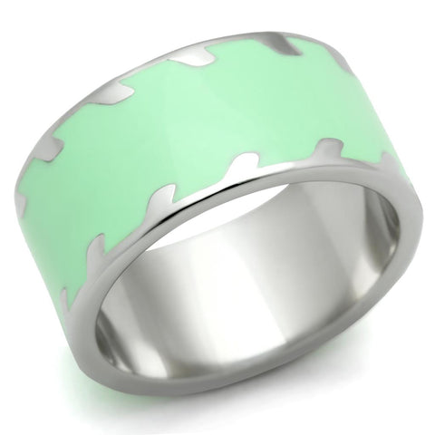 TK222 - Stainless Steel Ring High polished (no plating) Women No Stone No Stone