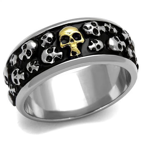 TK2235 - Stainless Steel Ring Two-Tone IP Gold (Ion Plating) Men No Stone No Stone