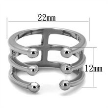TK2267 - Stainless Steel Ring High polished (no plating) Women No Stone No Stone