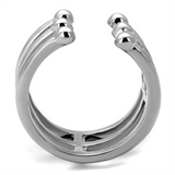 TK2267 - Stainless Steel Ring High polished (no plating) Women No Stone No Stone