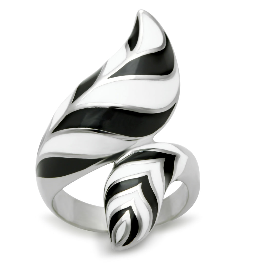 TK227 - Stainless Steel Ring High polished (no plating) Women No Stone No Stone