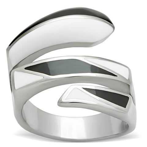TK228 - Stainless Steel Ring High polished (no plating) Women No Stone No Stone