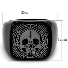 TK2306 - Stainless Steel Ring IP Black(Ion Plating) Men No Stone No Stone
