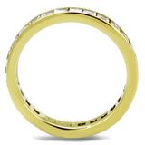 TK2344G - Stainless Steel Ring IP Gold(Ion Plating) Women AAA Grade CZ Clear