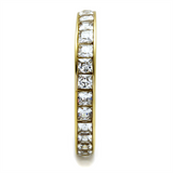 TK2344G - Stainless Steel Ring IP Gold(Ion Plating) Women AAA Grade CZ Clear