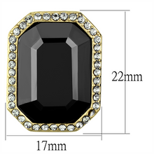 TK2378 - Stainless Steel Earrings IP Gold(Ion Plating) Women Top Grade Crystal Hematite