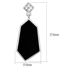 TK2382 - Stainless Steel Earrings High polished (no plating) Women AAA Grade CZ Clear