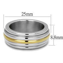 TK2390 - Stainless Steel Ring Two-Tone IP Gold (Ion Plating) Women No Stone No Stone