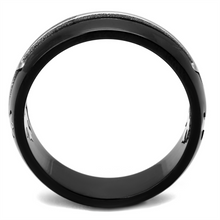 TK2392 - Stainless Steel Ring Two-Tone IP Black Men No Stone No Stone