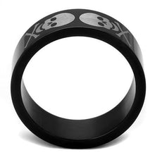 TK2400 - Stainless Steel Ring Two-Tone IP Black Men No Stone No Stone