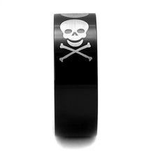 TK2400 - Stainless Steel Ring Two-Tone IP Black Men No Stone No Stone