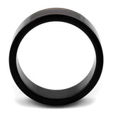 TK2407 - Stainless Steel Ring IP Black(Ion Plating) Men Epoxy Siam