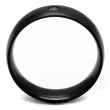 TK2409 - Stainless Steel Ring IP Black(Ion Plating) Men AAA Grade CZ Clear