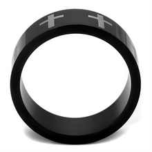 TK2410 - Stainless Steel Ring Two-Tone IP Black (Ion Plating) Men No Stone No Stone