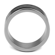 TK2411 - Stainless Steel Ring High polished (no plating) Men Epoxy Jet