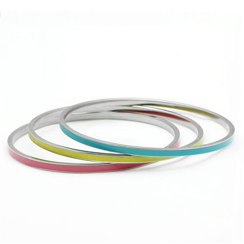 TK241 - Stainless Steel Bangle High polished (no plating) Women No Stone No Stone