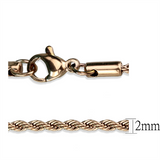 TK2426R - Stainless Steel Chain IP Rose Gold(Ion Plating) Women No Stone No Stone