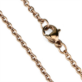 TK2428R - Stainless Steel Chain IP Rose Gold(Ion Plating) Women No Stone No Stone
