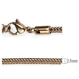 TK2430R - Stainless Steel Chain IP Rose Gold(Ion Plating) Women No Stone No Stone