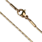 TK2437R - Stainless Steel Chain IP Rose Gold(Ion Plating) Women No Stone No Stone