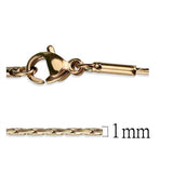 TK2437R - Stainless Steel Chain IP Rose Gold(Ion Plating) Women No Stone No Stone