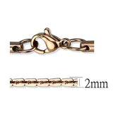 TK2440R - Stainless Steel Chain IP Rose Gold(Ion Plating) Women No Stone No Stone