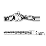 TK2440 - Stainless Steel Chain High polished (no plating) Women No Stone No Stone