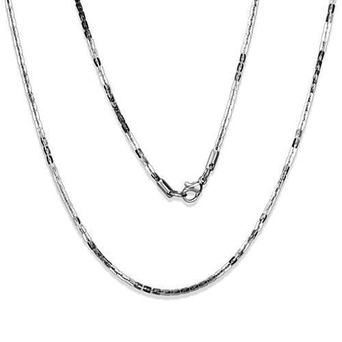 TK2440 - High polished (no plating) Stainless Steel Chain with No Stone
