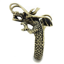 TK2444 - Stainless Steel Ring IP Antique Copper Men Epoxy Jet